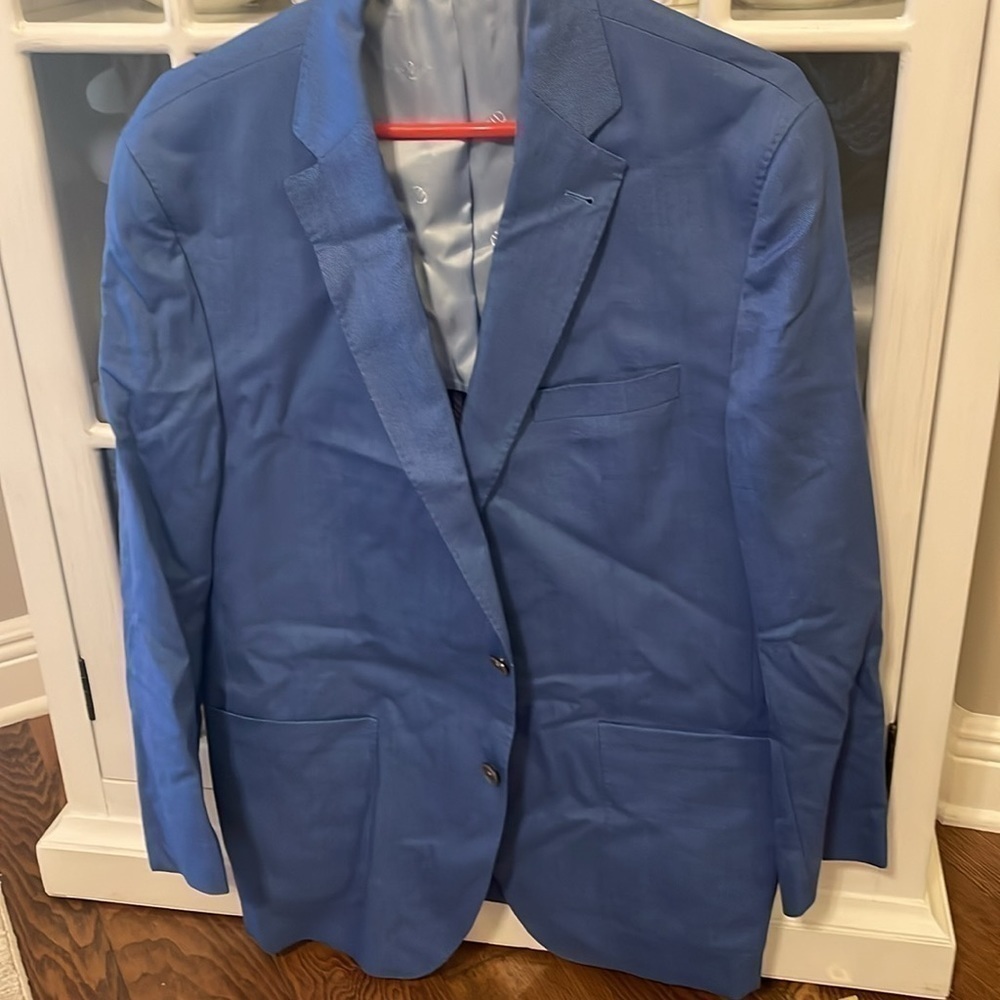 NWOT David Donahue Custom Made Jacket Blue - Picture 2 of 9